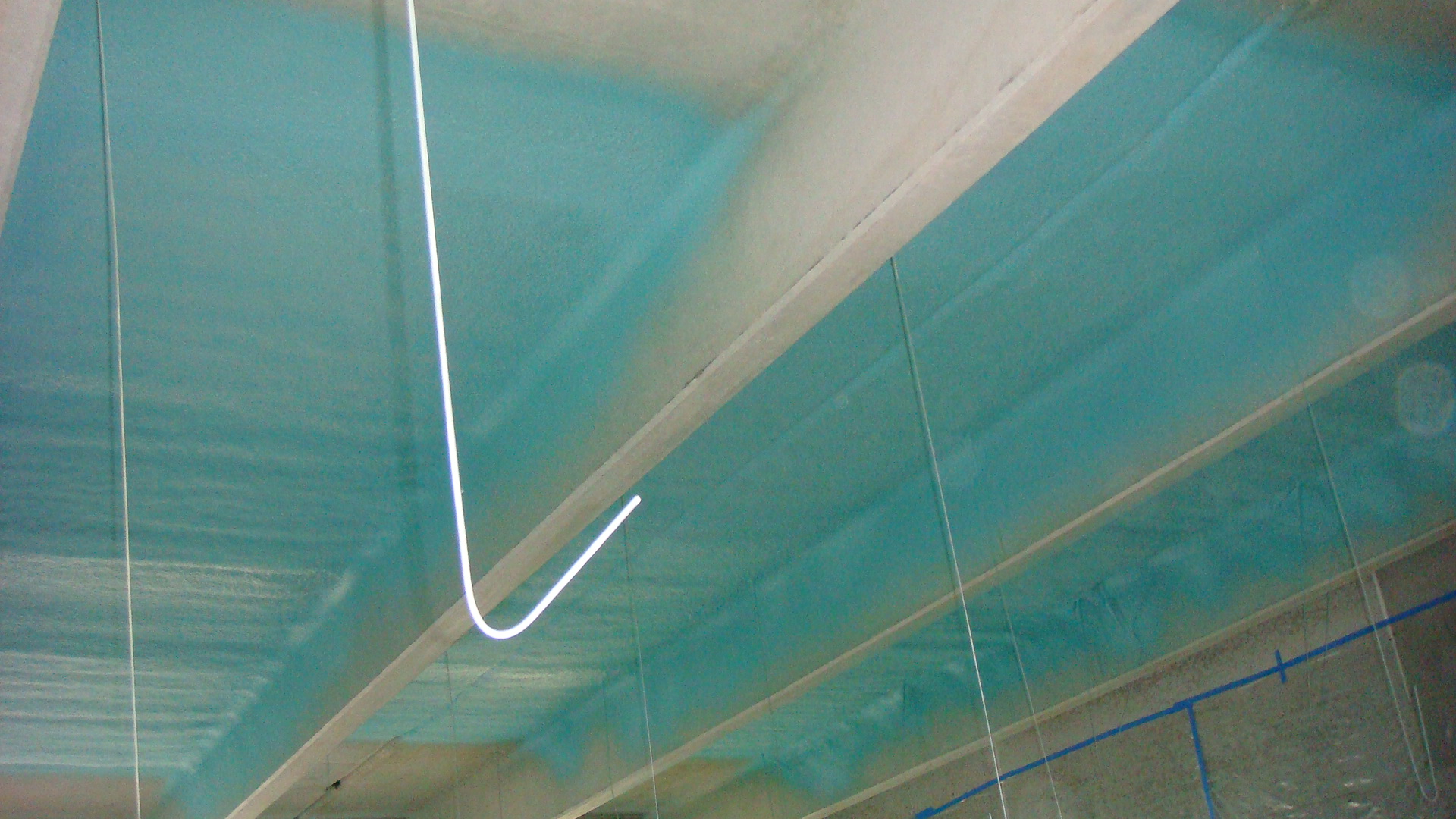 Complete polyurea rust proof coating system applied to industrial steel
